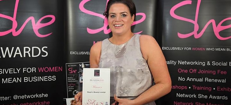 Salisbury’s Client Steph’s Beauty Lounge Is Winner At Network She Foundation Awards 2016