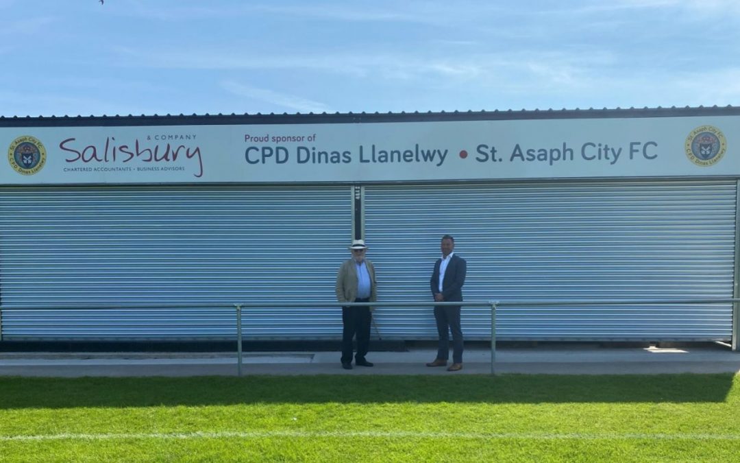 Salisburys Sponsor the New Main Stand at St Asaph Football Club