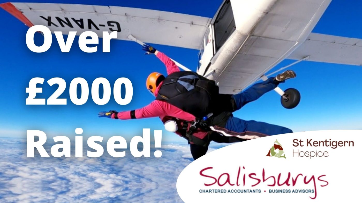 Over £2000 Raised for St Kentigern’s Hospice with Charity Skydive